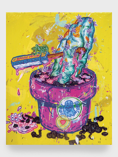 Taylor McKimens, Boo Cactus, 2010. Acrylic on canvas, 20 x 16 in, 51 x 41 cm
