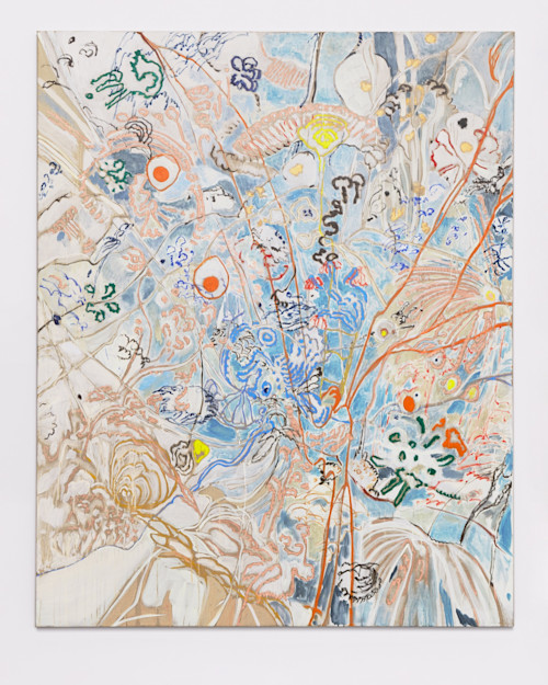 Jim Thorell, Frosty Fruition, 2019. Oilbar and acrylic on canvas, 79 x 63 in, 200 x 160 cm
