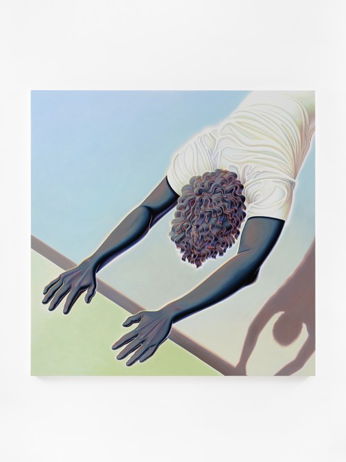 Alex Gardner, Keep a Tight Core, 2021. Acrylic on canvas, 72 x 72 in (183 x 183 cm)