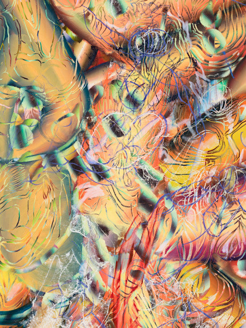 Lauren Quin, Bat’s Belly, 2021, Detail. 