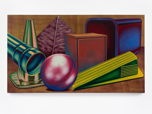 Henry Gunderson, Postures, 2020. Acrylic on canvas, 48 x 84 in, 122 x 213 cm