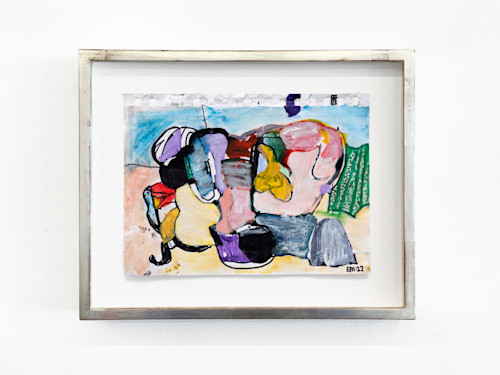 Eddie Martinez, Untitled, 2022. Watercolor, Sharpie and acrylic paint on paper, 6.25 x 8.5 in (16 x 22 cm)