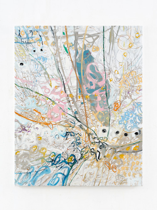 Jim Thorell, Corinthian Chrome Cranberry, 2026. Oil on canvas, 150 x 120 cm (59 x 47 in)