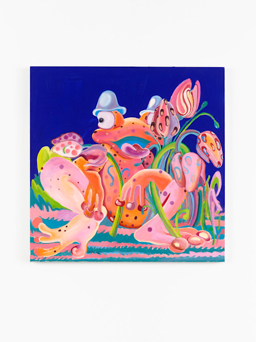 Alake Shilling, Midnight Delight, 2018. Acrylic on canvas, 30 x 30 in (76 x 76 cm)