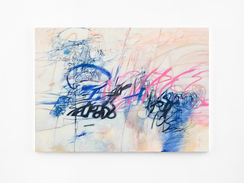 Jim Thorell, Radiant Pupil Pylons, 2024. Oil on linen, 100 x 140 cm (39 x 55 in)