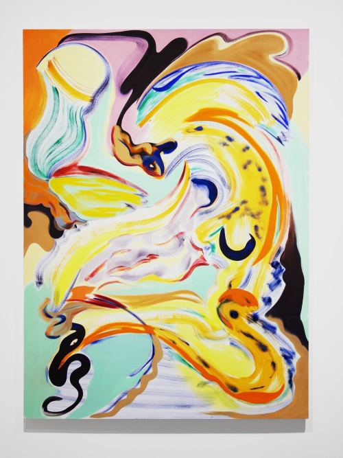 Ariel Dill, Taraxippi, 2015. Acrylic and oil on canvas, 72 x 53 in, 183 x 135 cm