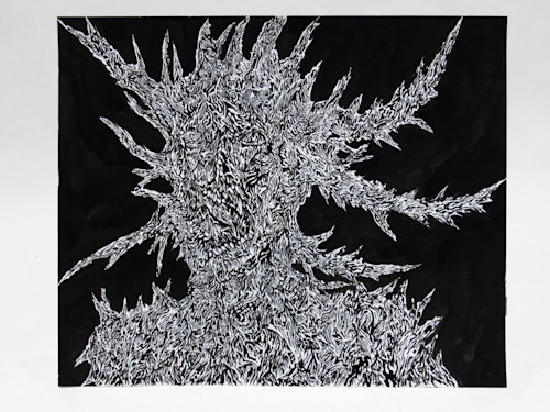 Mat Brinkman, Demon, 2012. Sumi ink on paper, 14 x 17 in, 36 x 43 cm