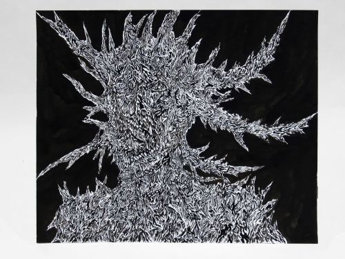 Mat Brinkman, Demon, 2012. Sumi ink on paper, 14 x 17 in, 36 x 43 cm