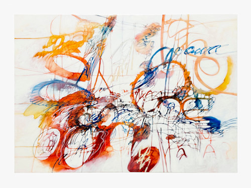 Jim Thorell, Apricot Oboe Koe, 2023. Oil on canvas, 100 x 140 cm (39 x 55 in)