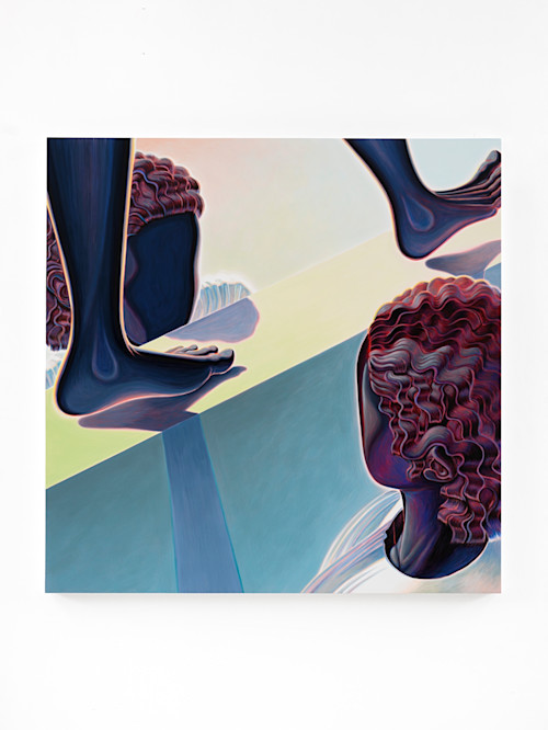 Alex Gardner, Be the Best Number Two, 2021. Acrylic on canvas, 48 x 48 in (122 x 122 cm)