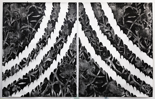 Mark Thomas Gibson, WIN-WIN, 2019.  Ink on paper, 72 x 112 in, 183 x 244 cm