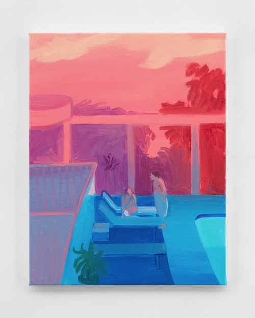 Daniel Heidkamp, Toweling Off, 2018. Oil on linen, 18 x 14 in, 46 x 36 cm