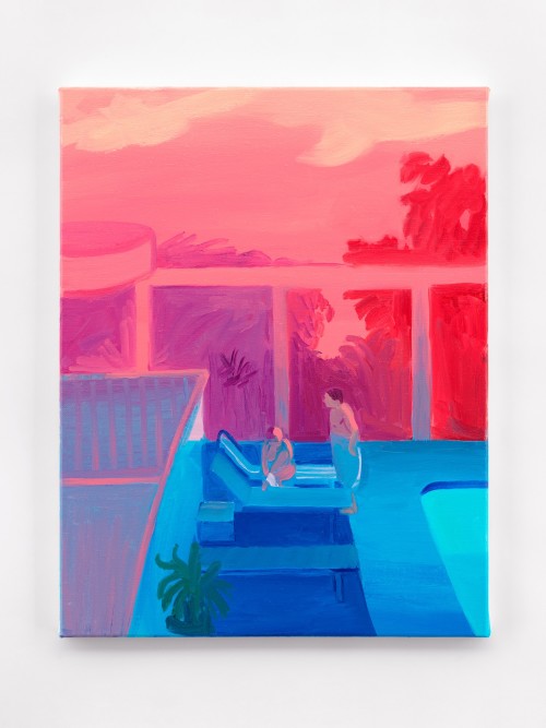 Daniel Heidkamp, Toweling Off, 2018. Oil on linen, 18 x 14 in (46 x 36 cm)