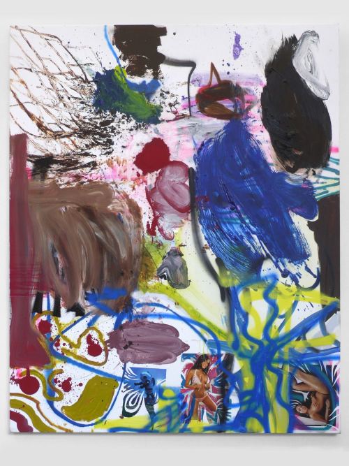 Bill Saylor, 2007. Oil and collage on canvas, 63 x 51 in, 160 x 130 cm