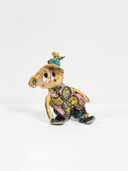 Diana Yesenia Alvarado, Buggy Stare Down, 2019. Ceramic, 8 x 8 x 4 in (20 x 20 x 10 cm)
