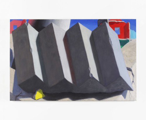 Jordan Kasey, Ruins, 2018. Oil on canvas, 54 x 84 in (137 x 213 cm)