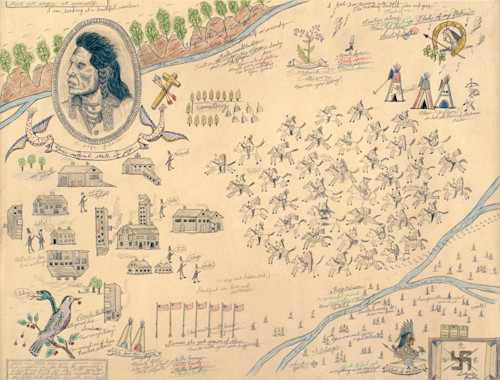 Wes Lang, Flesh of My Flesh. Blood of My Blood, 2005. Pencil and ink on paper, 18 x 24 in, 46 x 61 cm
