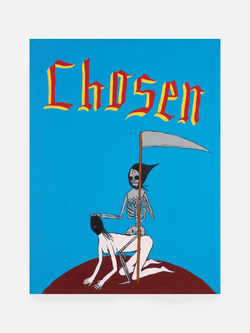 Chris Lindig, Chosen, 2004. Acrylic and gouache on wood, 24 x 18 in, 60 x 45 cm