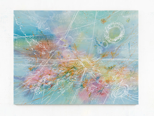 Jim Thorell, Elysian Ectoplasm Ecophony, 2025. Oil on canvas, 150 x 200 cm (59 x 79 in)