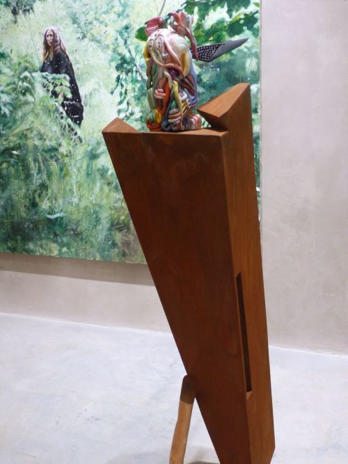 Jorn Stahlschmidt, Elder st. 80’s 3, 2010. Basswood, ebony, red ivory, oil, plywood, palmwood, rust L 50 x W 50 x H 120 cm