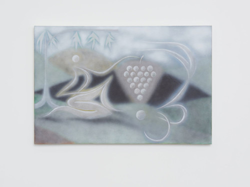 Robin Fry, Forbidden Fruit, 2017. Ink, acrylic and graphite on canvas, 24 x 36 in, 61 x 92 cm
