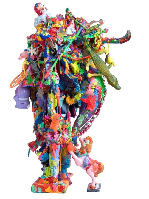 Joe Grillo, Mutant Pop Sculpture 2, 2009. Toys, acrylic, adhesive, 19 x 12 x 10 in, 48 x 31 x 26 cm 2