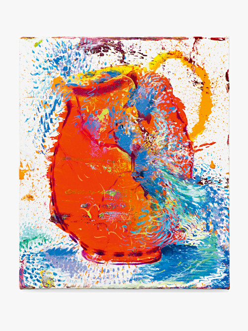 Van Hanos, Break Pitcher, 2018. Oil on linen, 24 x 20 in (61 x 51 cm)