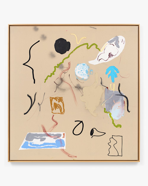 Ammon Rost, Overview Effect, 2021. Oil, acrylic on canvas, 69 x 66 in (175 x 168 cm)