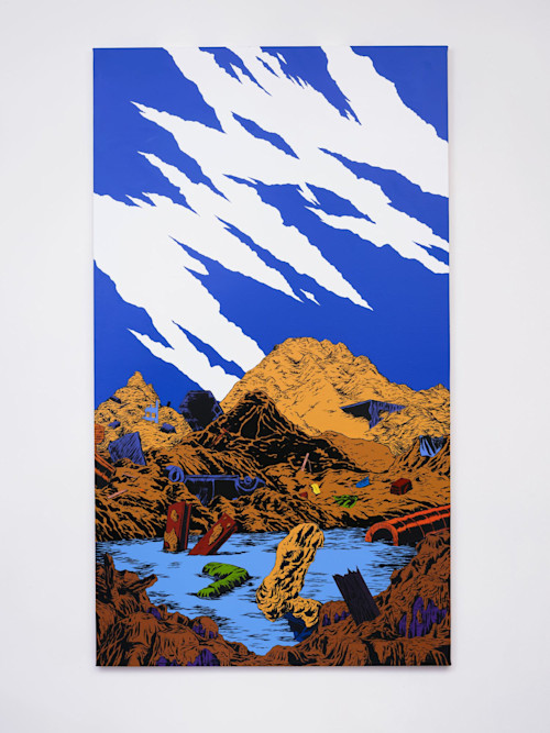Mark Thomas Gibson, Endless Possibilities, 2018. Acrylic on canvas, 70 x 40 in, 178 x 102 cm