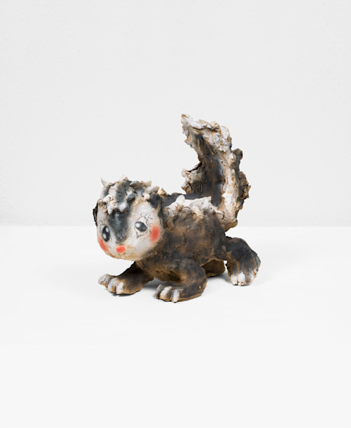 Diana Yesenia Alvarado, Skonkz, 2022. Ceramic, 8 x 8 x 4 in (20 x 20 x 10 cm)