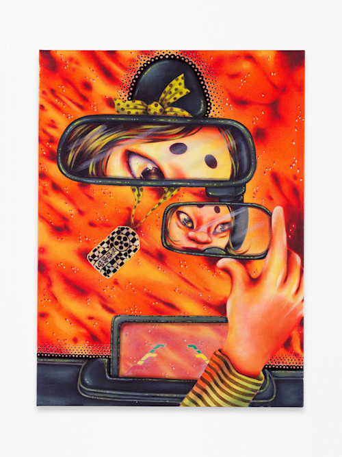 Zoe Blue M, Leaving, 2026. Acrylic on canvas, 24 x 18 in (61 x 46 cm)