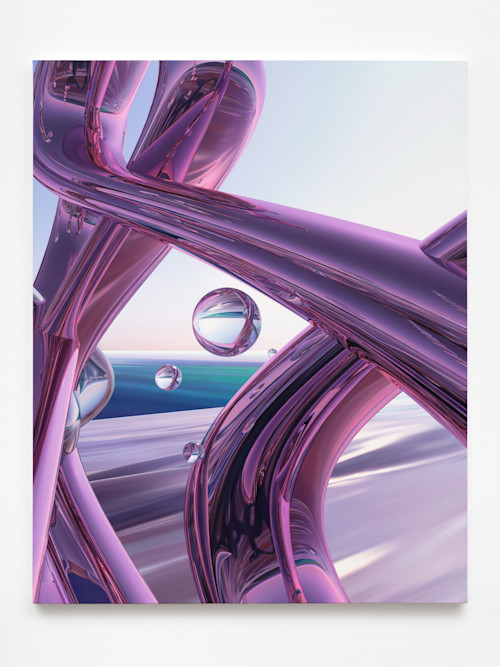 Chanel Khoury, Precession, 2026. Oil on canvas, 50 x 40 in (127 x 102 cm)