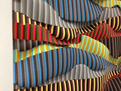Ara Peterson, Untitled, 2013.  Wood and acrylic paint, 48 x 96 x 4 in, 122 x 243 x 10 cm