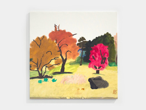 Daniel Heidkamp, Cosmic Giggle, 2014. Oil on linen, 32 x 32 in, 81 x 81 cm