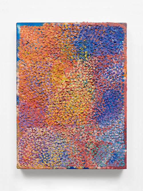 Jean Nagai, Goat Mountain, 2025. Acrylic, pumice on canvas, 16 x 12 in (41 x 30 cm)