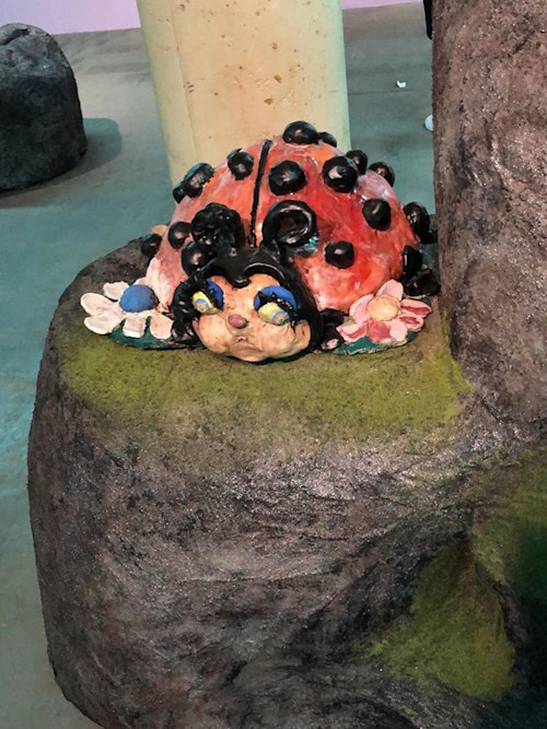 Alake Shilling, Big Fat Lady, 2018. Installation from Monsoon Lagoon solo exhibition 356 Mission, Los Angeles