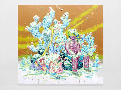 Taylor McKimens, Sonoran Snow Melt, 2008. Acrylic, flashe and acryla-gouache on canvas, 90 x 96 in, 229 x 244 cm