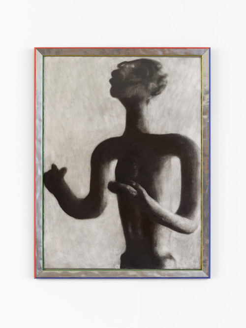 Jordan Kasey, Untitled (Sardinia), 2018. Charcoal on paper, 30 x 22 in (76 x 56 cm)