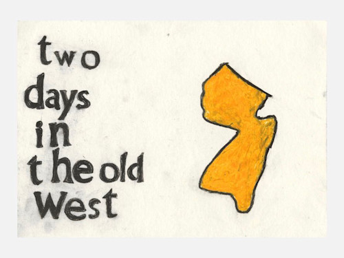 Brett Wilson, Two Days in the Old West, 2004. Charcoal and oilpastel on paper, 6 x 8 in, 15 x 21 cm