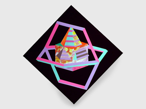 Ben Jones, Concept Unification-Shape 2, 2010. Acryla-gouache on canvas, 48 x 48 in, 122 x 122 cm