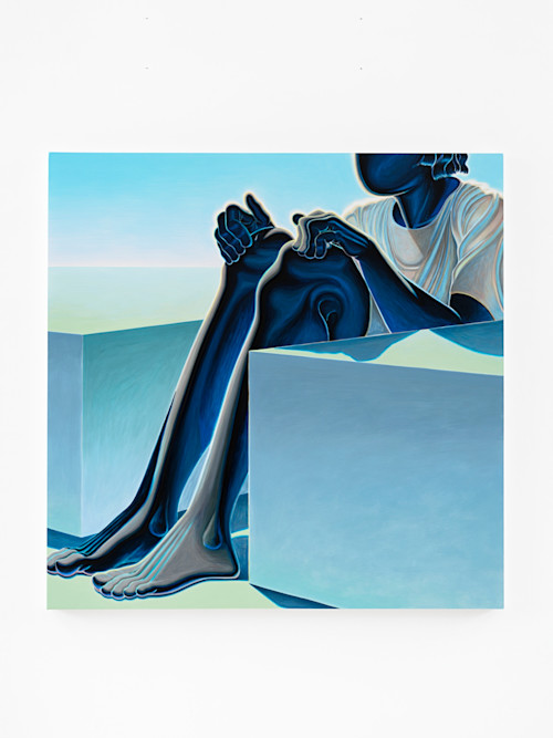Alex Gardner, Happy to Be Here, 2021. Acrylic on canvas, 48 x 48 in (122 x 122 cm)