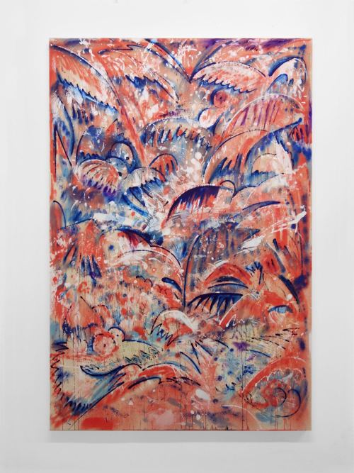 Jim Thorell, Marsian Trap, 2015. Acrylic and oil on canvas, 59 x 39 in, 150 x 100 cm