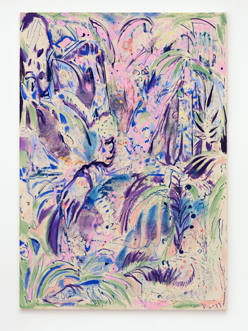 Jim Thorell, Monsoon Break Down and Cry, 2015. Acrylic and oil on canvas, 79 x 55 in, 200 x 140 cm