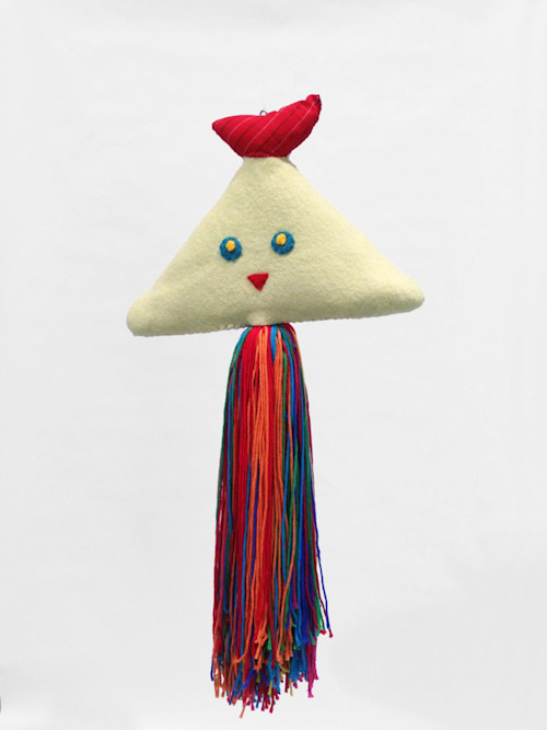 Misaki Kawai, Jelly Girl, 2011. Nepali wool, cotton, wood, cardboard, thread, yarn, 44 x 24 in, 110 x 60 cm