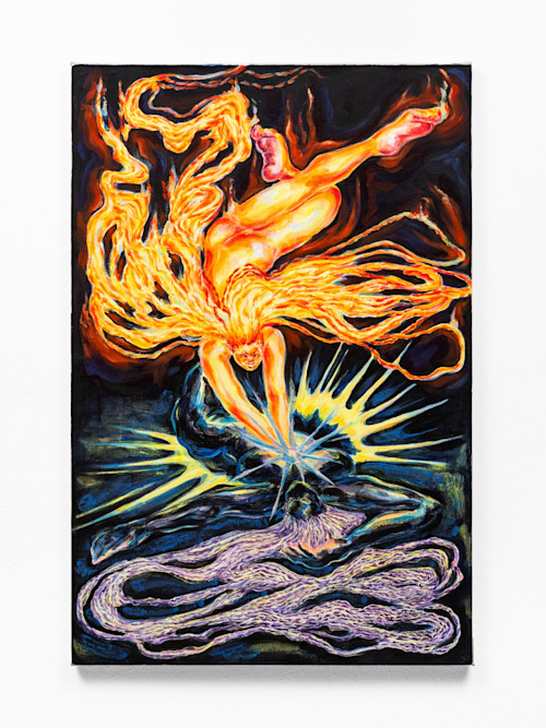 Lauryn Levette, Rise (You Are the Light, It-s Not on You, It-s in You), 2025. Oil and acrylic on canvas, 36 x 24 in (91 x 61 cm)
