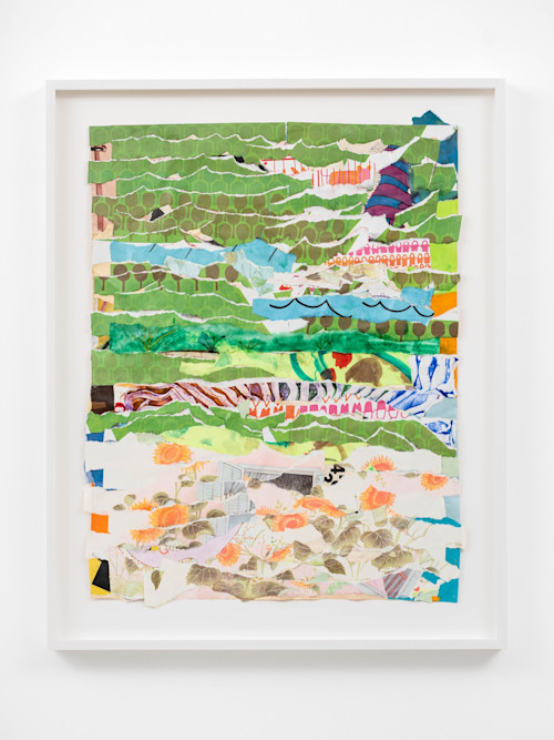 Brian Belott, The Reassembler 6, 2020. Acrylic and collage on paper, 21 x 16 in, 53 x 41 cm