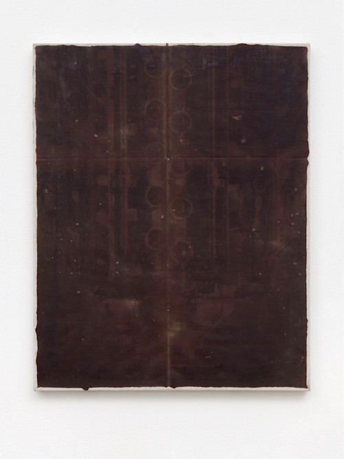 JPW3, F1BB, 2015. Wax and ink on canvas, 20 x 16 in, 51 x 41 cm