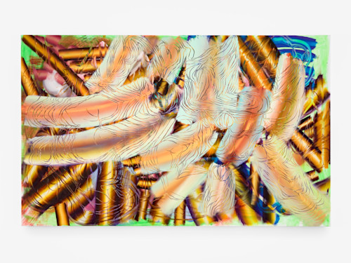 Lauren Quin, Antechamber, 2021. Oil on canvas, 42 x 68 in (107 x 173 cm)