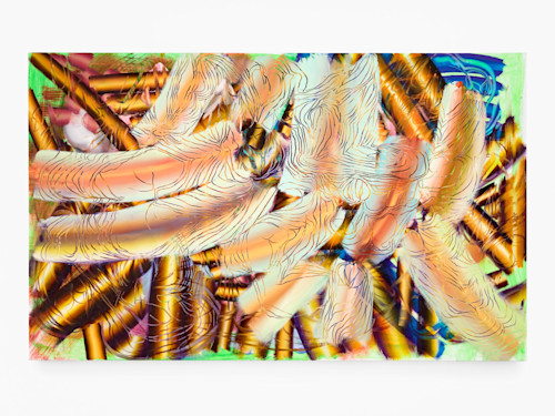 Lauren Quin, Antechamber, 2021. Oil on canvas, 42 x 68 in (107 x 173 cm)