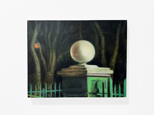 Aurea Tanttu, Nocturne Orb, 2024. Oil on wood panel, 11 x 14 in (28 x 36 cm)
